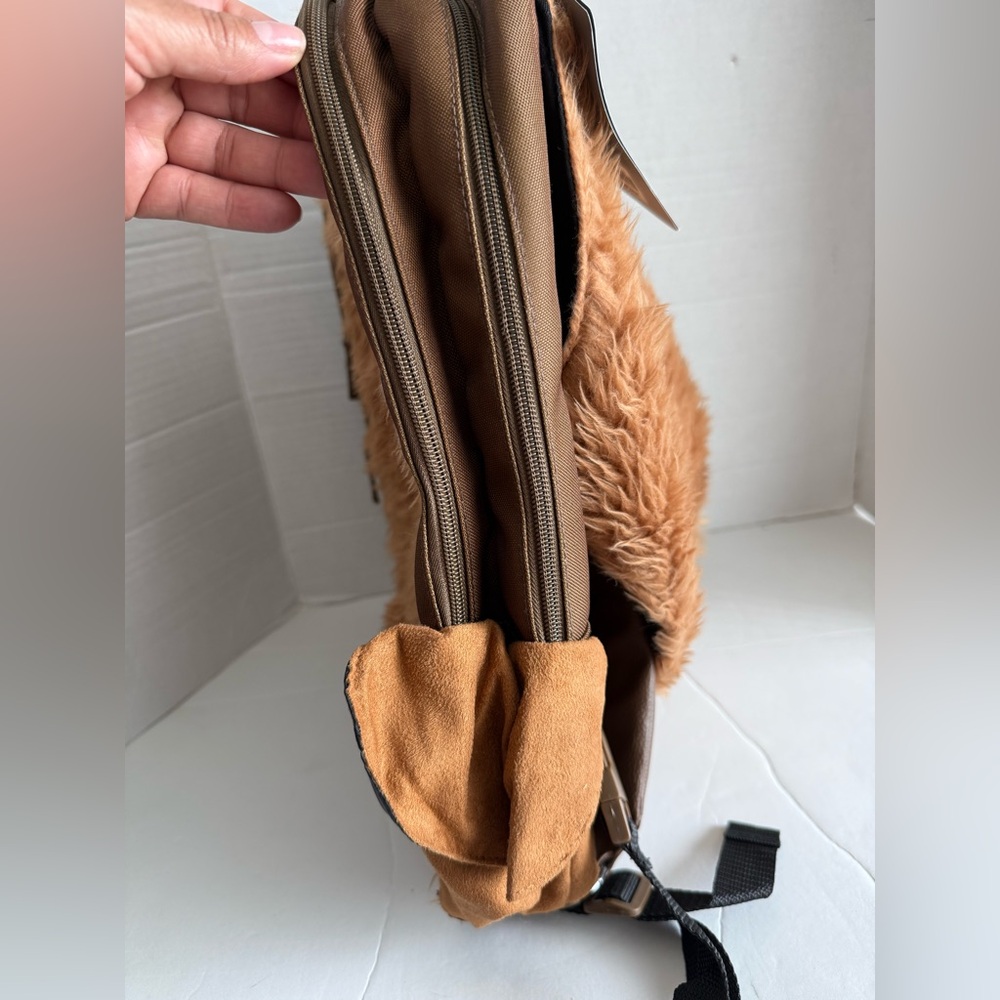 Disney Store Star Wars Chewbacca School Backpack Cosplay Bag with Removable Hood - Picture 10 of 14